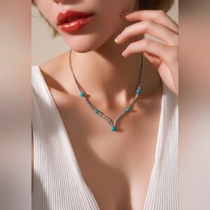 Sarah Coventry Sign Herringbone Silvertone Chain Necklace